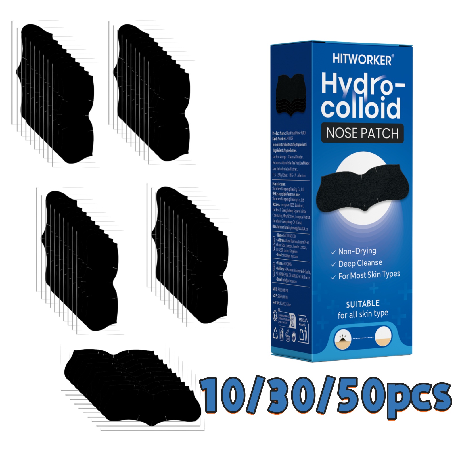 Face Oil - 10/30/50-Piece Pore Cleansing Nose Strips |
