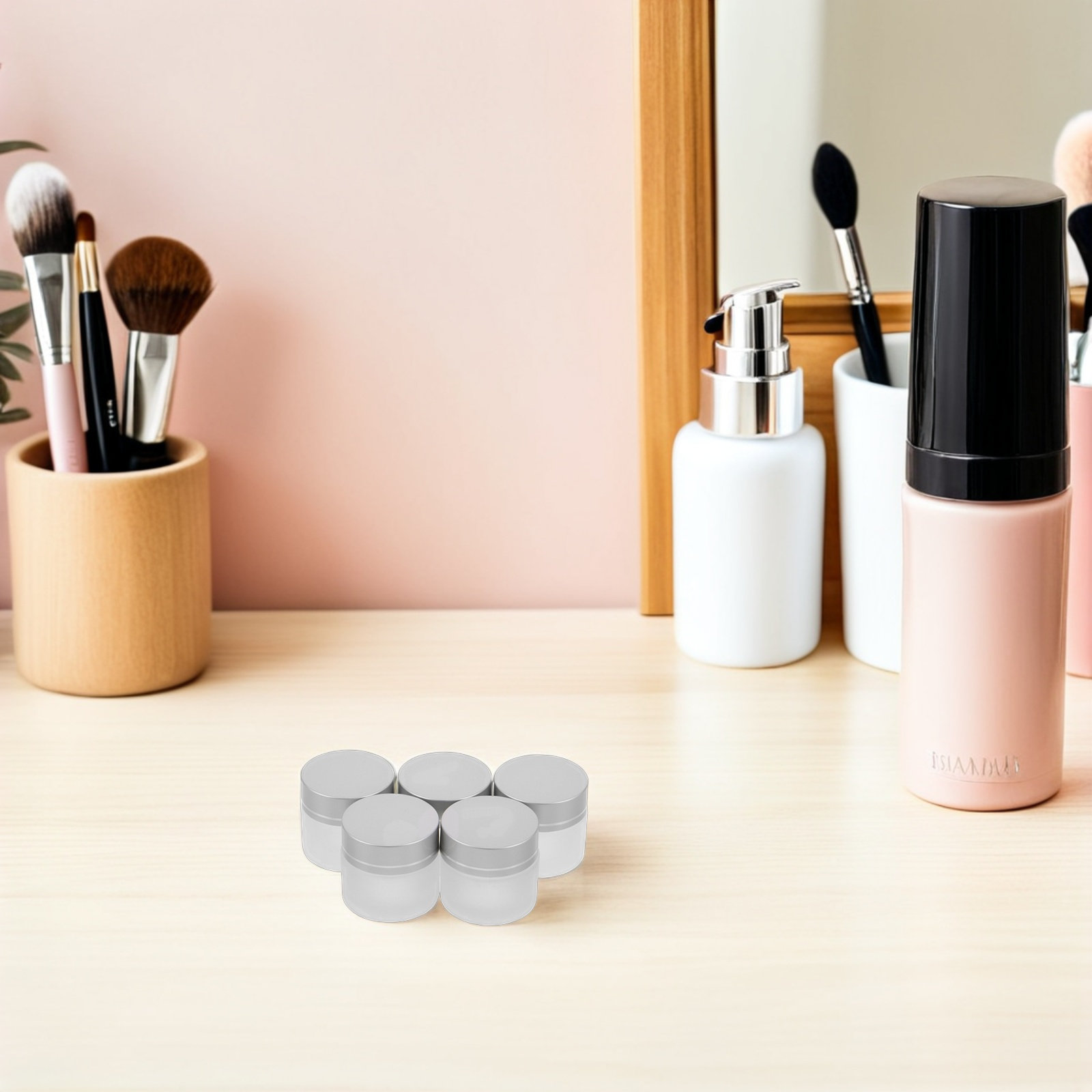 15Pcs Frosted Glass Jars Refil - Body Lotion 评论和价格
