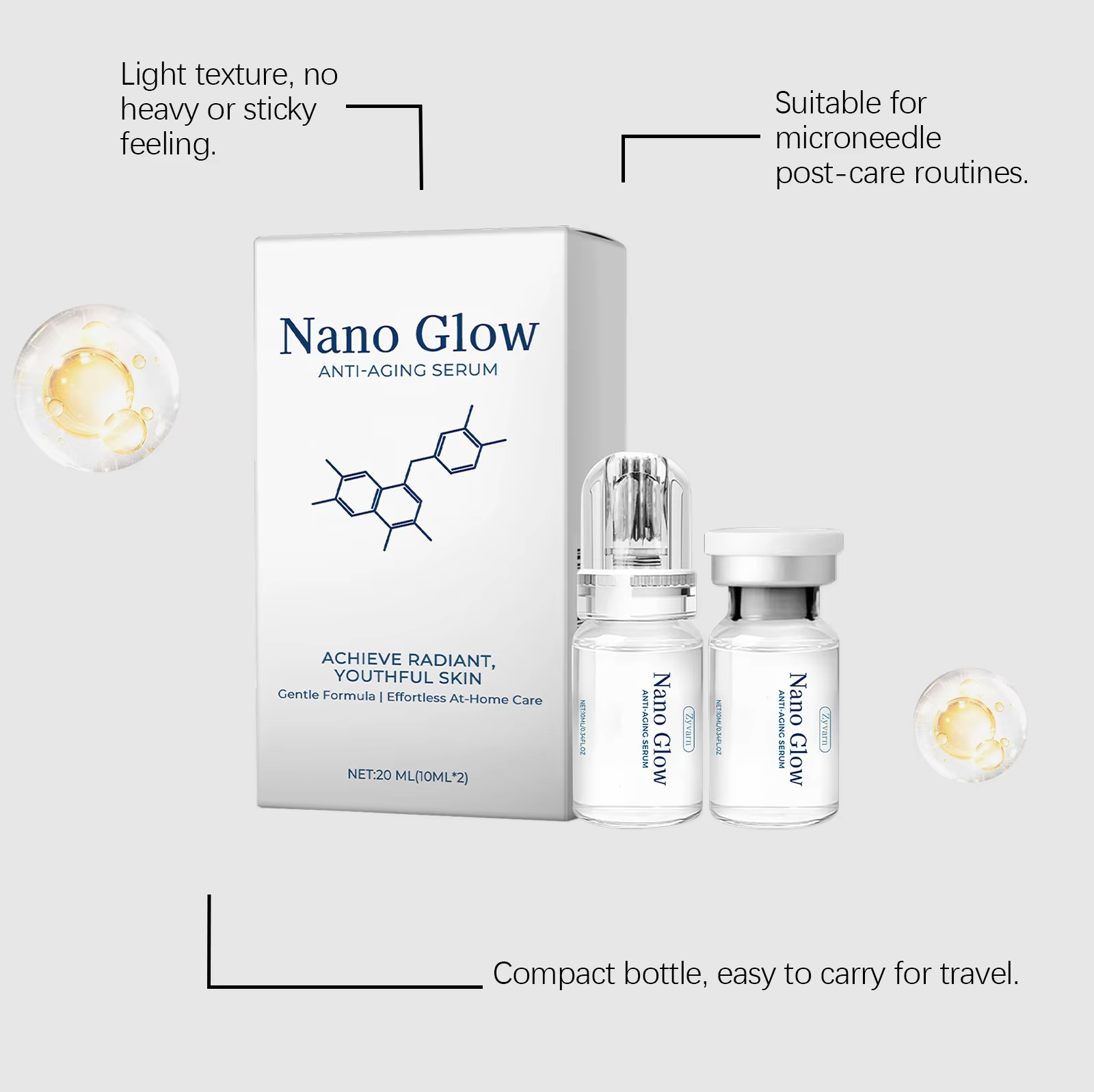 2*10ML Facial Hyaluronic Acid  - Face Moisturizer 评论和价格